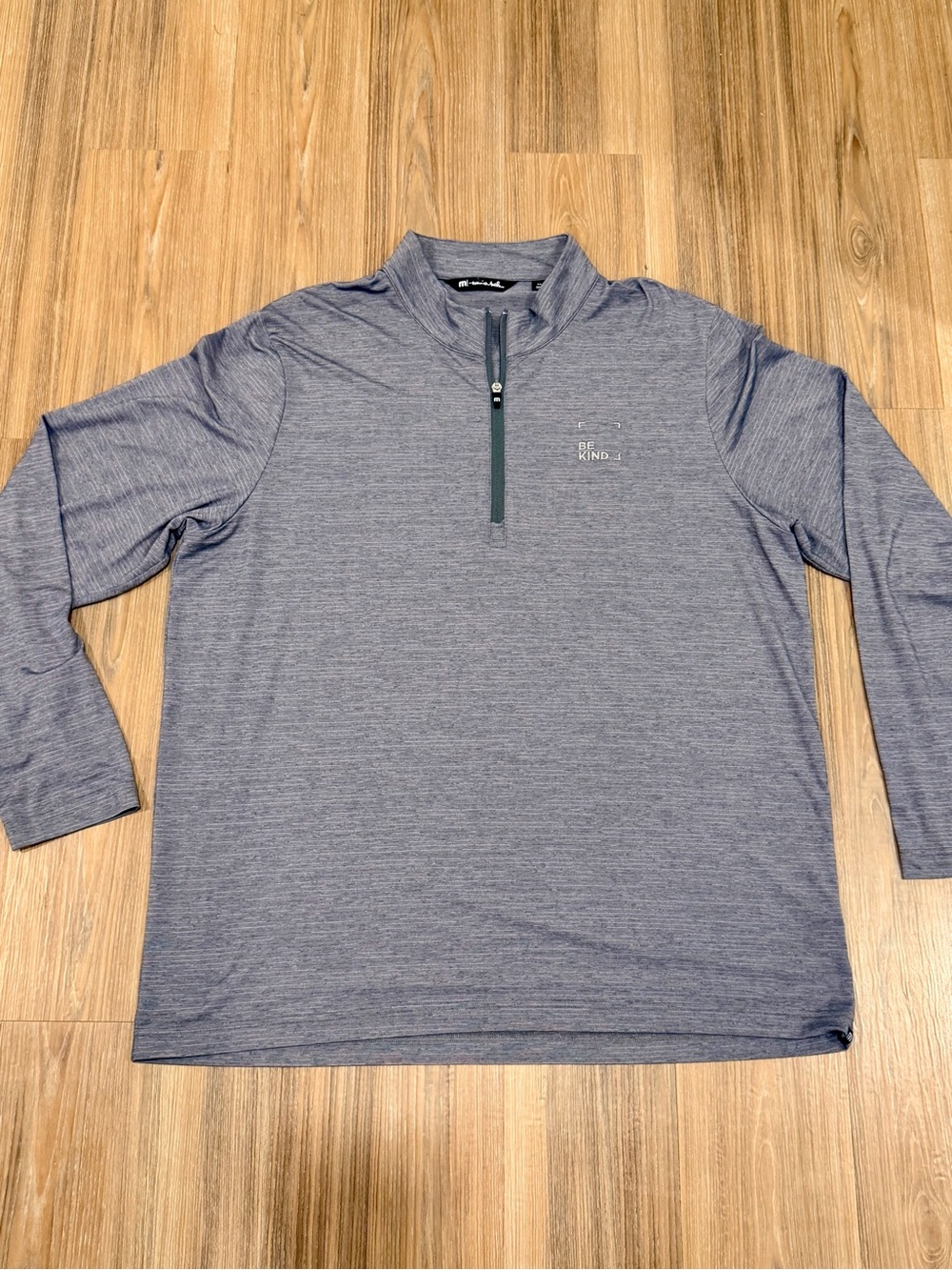 Travis Mathew Men’s XXL Heathered Long-Sleeve Quarter-Zip Performance Shirt